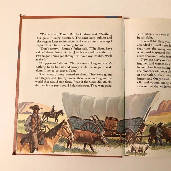Vintage 1962 Wagons  Ho Whitman Childrens Western Book Hardcover - Picture 9 of 16